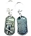 Correction Officer's Prayer Brushed Steel Keychain