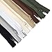 Mandala Crafts 100 PCs Nylon Zippers for Sewing Assorted 7 Inch - Colorful Zippers Replacement Sewing Supplies in Bulk for Tailor, Clothing Repair, and DIY Projects