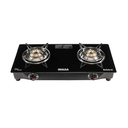 Inalsa Dazzle 2 Burner Cooktop, Black