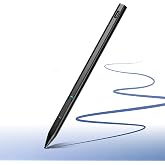 EVACH Rechargeable MPP 2.0 Tilt Pen for HP 2-in-1 Touchscreen Laptops | Digital Stylus Pen for HP Omnibook/Envy/Pavilion/Spectre X360 with 4096 Pressure Sensitivity and Palm Rejection,Black