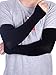 Boao 8 Pairs Unisex Arm Sleeves UV Sun Protection Cooling Sleeves for Driving Jogging Golfing Riding Outdoor Activities (Black)