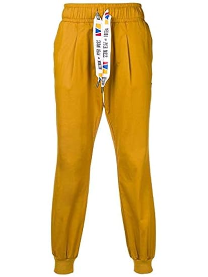 pantalon reebok hombre amarillo