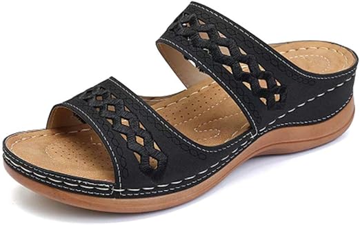 amazon ladies leather sandals