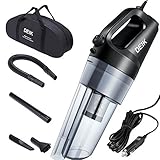 Car Vacuum Cleaner, Deik 12 Volt Portable Handheld Auto Vacuum Cleaner, High Power, 4.5 Kpa Suction Auto Lightweight Vacuum Cleaner, Heavy Duty Design, with Carrying Bag