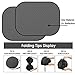 Hippo Windshield Sun Shade, 2 Piece Universal Car Sun Shade for Windshield Keep Vehicle Cool Foldable Sunshade for Maximum UV and Sun Protection – Windshield Sunshade (Each Panel 29” x 31”)