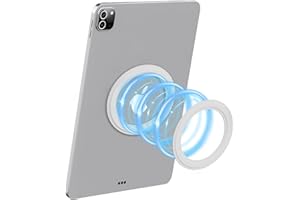 RPUZONIER iPad Wall Mount Holder - Magnetic Adsorption for 7.9-14" Tablets, Ultra-Thin Stand for Car, Kitchen, Bathroom, Gym, Fridge