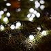 Binval G12 Solar Powered String Lights for Outdoor Patio Lawn Landscape Garden Home Wedding Holiday and Christmas decorations[50LED-White]