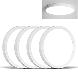 4-Pack 7Inch Dimmable Flush Mount LED Ceiling