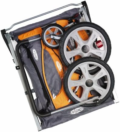 instep single seat and double seat foldable tow behind bike trailers