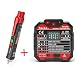 Voltage Tester Pen Non-Contact with LED Flashlight + GFCI Outlet Tester Power Socket Automatic Electric Circuit Polarity Voltage Detector Wall Plug Breaker Finder TA100+TA106B