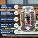 2 gallon glass drink dispenser and 2 mason jars and stainless steel spigot and fruit infuser beverage dispenser drink dispenser for parties drink dispenser with spigot