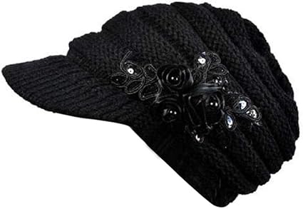 wool cap with brim