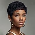 Naseily Short Pixie Cut Hair Wigs Synthetic Wigs for Black Women Short Wig Female Hairstyles (XXPP-9627)