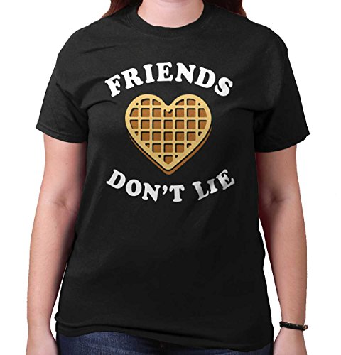 Brisco Brands Friends Dont Lie Cute Eleven Heart Crewneck Tees T Shirt Women