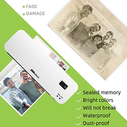 image for REKOBON Thermal Laminator Machine for A4, 12 Laminating Pouches, Trimm