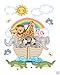 Noahs Ark Wall Mural Decals Bible Story Baby Nursery Safari Animals Art Stickers