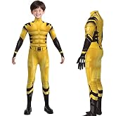 JKEMNX Jumpsuits Costume Jumpsuits Yellow Set Men for Halloween Full Party Outfit Adult Bodysuit