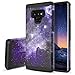 BENTOBEN Case for Galaxy Note 9, Galaxy Note 9 Case, Slim 2 in 1 Hybrid Soft TPU Bumper Hard PC Cover Heavy Duty Shockproof Purple Space Design Protective Phone Case for Girls Women, Purple