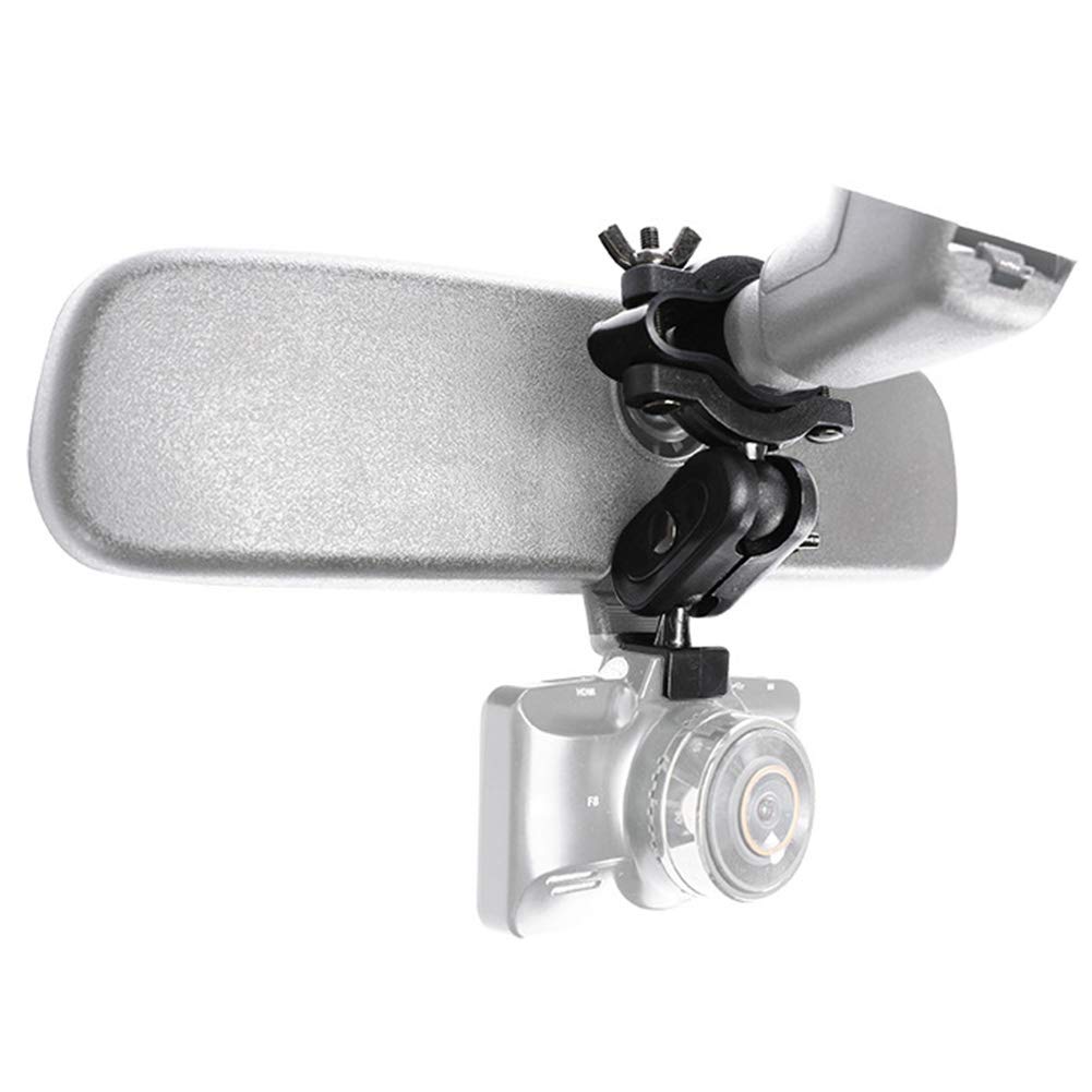 GCDN Car Dash Cam Mount, Driving Recorder Bracket for Vehicle, Car Interior Holder Universal Rear View Mirror Mount Holder