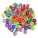 Visual Elite 100 Translucent Colored Dice Set (Treasured Gems Collection) Includes Dice Bag From Bringing Fun to a Game or Learning Math.