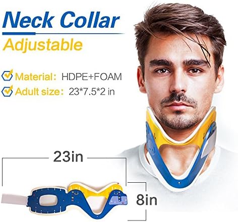 HEPHEAS Stretch Cervical Vertebra Tractor Adjustable Neck Spine Fixation Support Relief from Neck Pain and Assist Recovery from Neck Injury or Surgery(large)