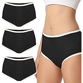 Carer Incontinence Underwear for Women 3 Pack Women’s Incontinence Briefs Washable Incontinence Underwear Leak Proof Underwear for Women Bladder Control Incontinence Briefs (Black, X-Large)