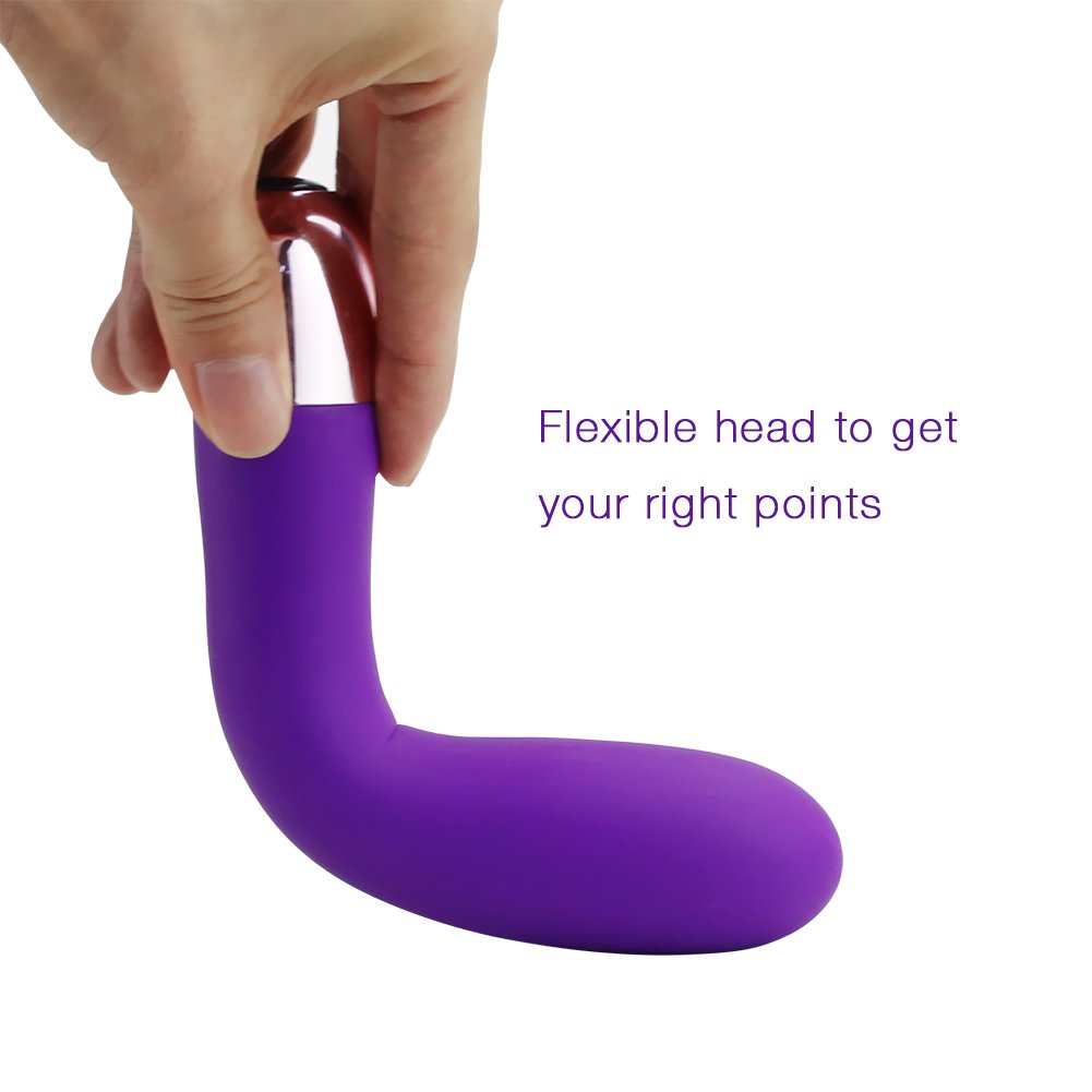 Mini vibratoren für sie klitoris und g-punkt Stimulator für Frauen Super weiches flüssiges Silikon Wasserdichte wand massagegeräte (violett)