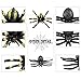 Boao 24 Pieces Mini Plastic Spider Toys Small Fake Spider Prank Realistic Spiders for Halloween Decorations