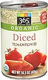 365 Everyday Value, Organic Diced Tomatoes, 14.5 oz
