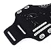 BBD Sports Armband with Earphone Slots Key Holder and Card Pocket for iPhone 6,6S(4.7-Inch),Galaxy S3/S4,iPhone SE,5/5C/5S,Sweatproof Ultrathin Lightweight Running Armband for Outside (Black)