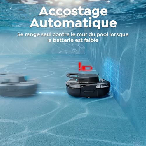 TALOSBO (2026 Upgrade) S1PRO Wireless Pool Robot, 120 Min Autonomy, Compact Pool Cleaner, Double Motor Above-Ground Pool Vacuum Cleaner, 2.5H Quick Charge, for Pools up to 100 m²