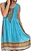 Sakkas Zulla Mid-Length Adjustable Tribal Floral Aztec Batik Tank Top Dress