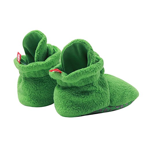 image for Zutano Cozie Fleece Baby Booties with Cotton Lining and Grippers, Unis