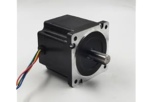 HOBBYUNLIMITED Nema 34 Stepper Motor 5.5A 4.5Nm (640 oz-in) 80mm Length for CNC Router Mill Lathe