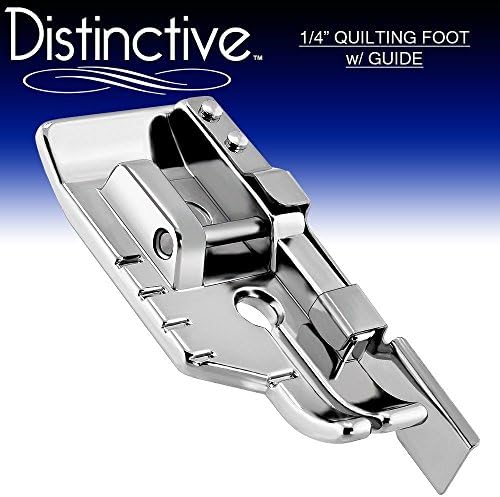Distinctive 1-4 (Quarter Inch) Quilting Sewing Machine Presser Foot with Edge