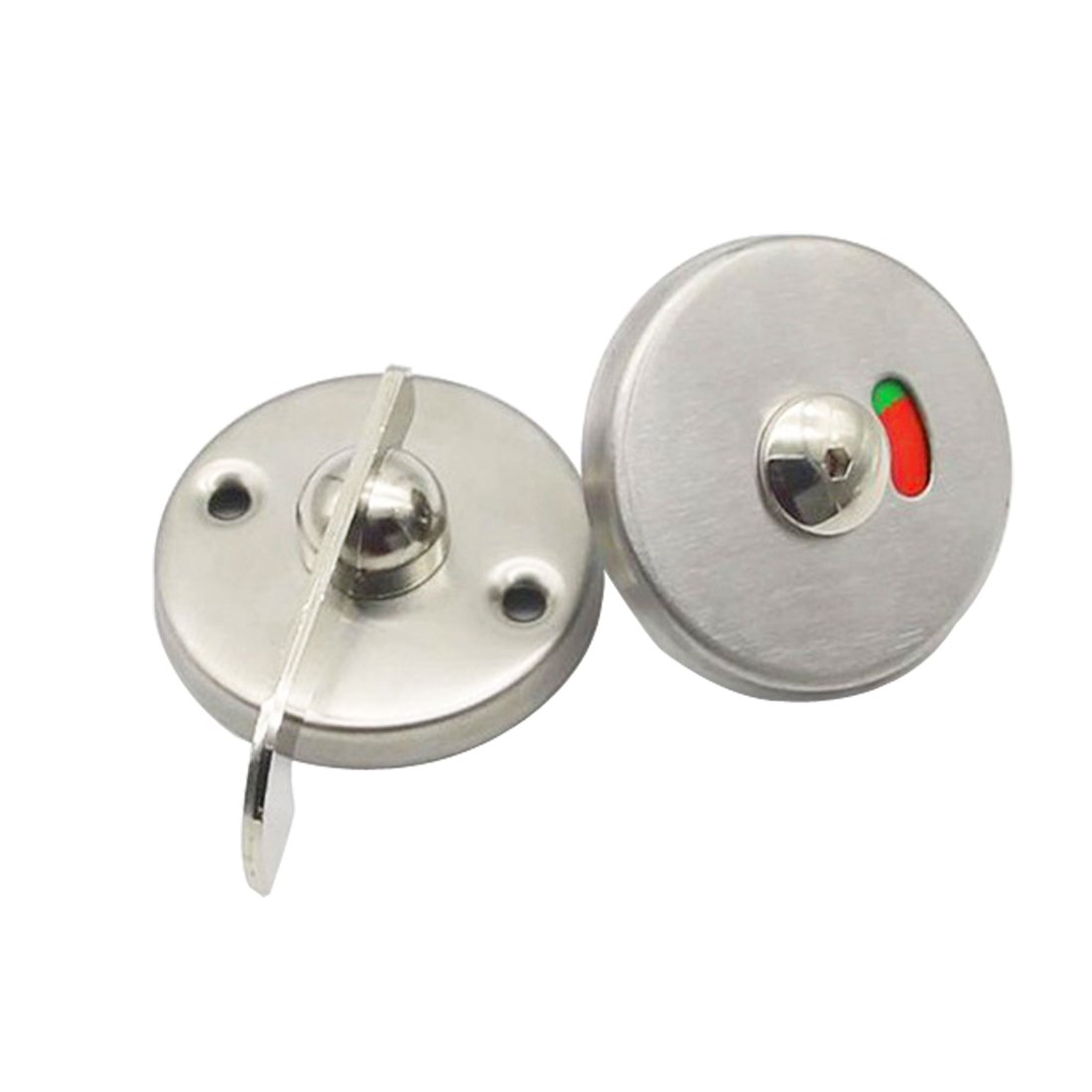 Buy Public Toilet Door Locking Rotating Red Green Indicator Knob Lock WC Vacant Engaged Bulkhead