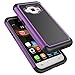 Tekcoo Galaxy Luna Case, Galaxy Amp 2 Case/Express 3 Case/J1 2016 Case, [Tmajor] Shock Absorbing Rubber Plastic Defender Case for Samsung Galaxy Luna/Amp 2/Express 3/J1 2016 -Purple