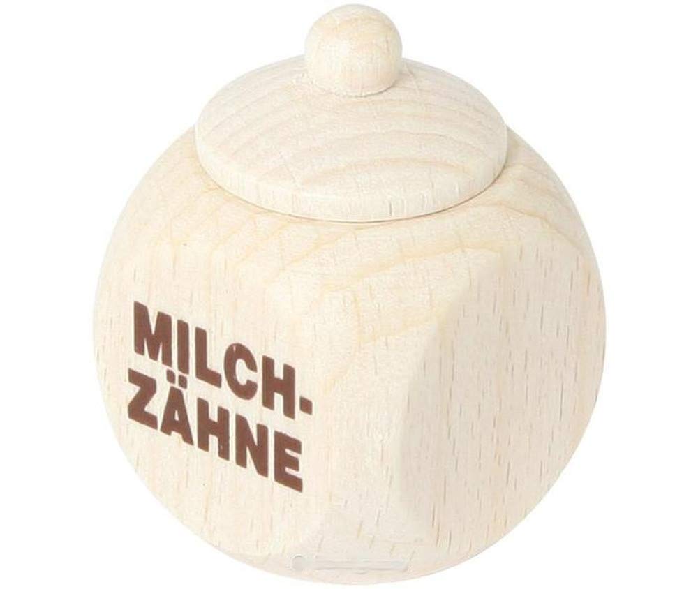 Wooden milk tooth box with lid, perfect as a little gift