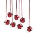 CLLOOTVE Jingle Bells 1-Inch/ 25mm Metal Craft Bells, for Holiday Home Christmas Festival Party Wedding Decoration Gifts DIY Project, 20Pcs, Red