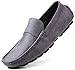 Gallery Seven Driving Shoes for Men - Casual Moccasin Loafers - Charcoal...