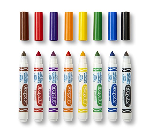 BIN587808 - 8 Classic Colors Washable Waterbased Markers