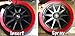 Plasti Shields - Reusable Wheel Paint Shields - Mask Your Wheels in 30 Seconds - 92 Textured Cards for 4 Wheels at a Time