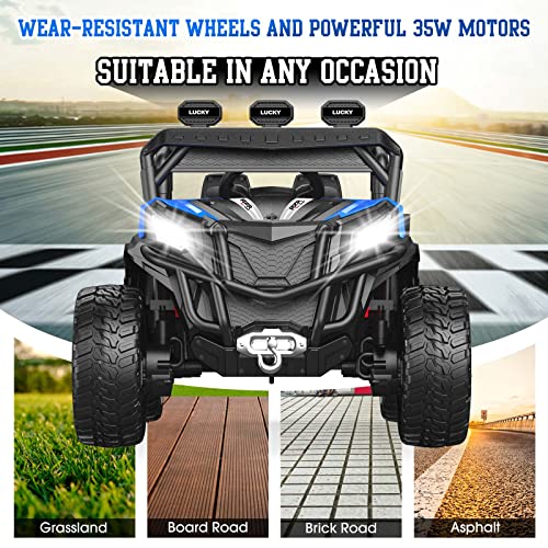 Ride On Car, ANPABO 12V Ride On Truck with Remote Control, OffRoad UTV