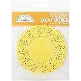 Doodlebug Doilies, 4.5-Inch, Bumblebee, 75-Pack
