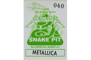Metallica 1991 Snake Pit Promo Backstage Pass Green
