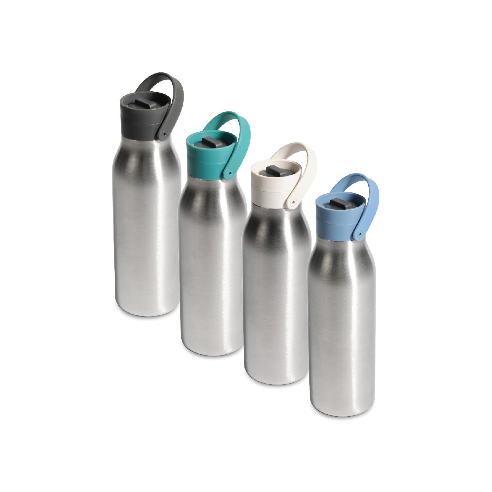 Circular&Co (Previous Generation) 500ml Stainless Steel Reusable Water Bottle – Insulated, Double Walled – Leakproof Lockable Lid – Dishwasher Safe, BPA & Melamine Free (Rockpool Blue)