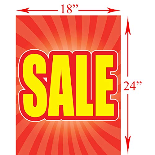 Sale | Retail Store Promotion Signs for Business | 18 x 24 Inches - Thumbnail 2
