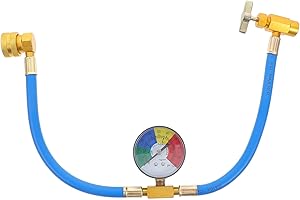 BESPORTBLE 1pc Air Conditioning Refrigerant Charging Hose with Gauge for Car, 1/2 Thread for American and Europe