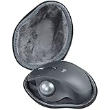 Hard EVA Travel Black Case for Logitech MX ERGO Advanced Wireless Trackball by Hermitshell