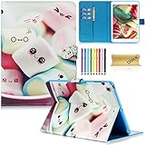 iPad Mini Case, Mini 2/3 Case, Dteck Slim Fit Cute PU Leather Flip Stand Wallet Case with Auto Sleep/Wake Function Smart Cover for Apple iPad Mini 1 2 3 (Marshmallow)